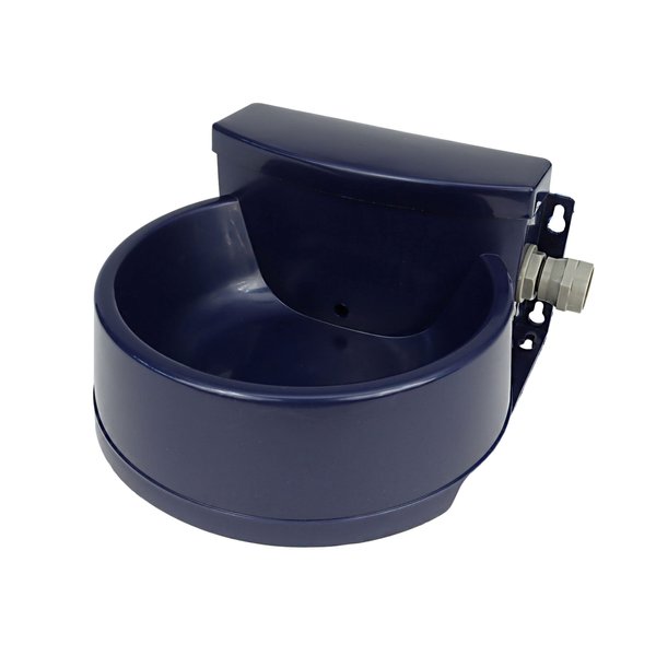 Coastal Pet Bergan Auto-Wata - Outdoor Dog & Cat Water Dispenser - Automatic Water Bowl for Pets - Made from Durable, BPA-Free Plastic - Self-Watering Cat & Dog Bowl - Navy, 48 Ounces
