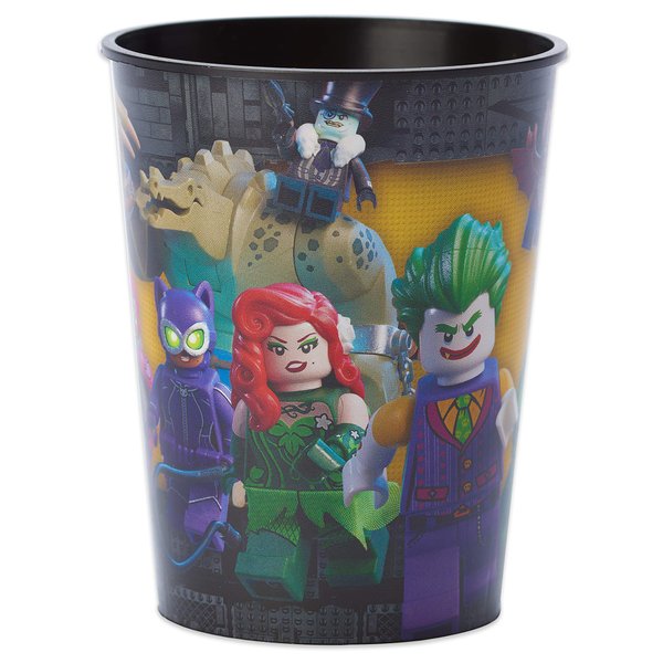 American Greetings Lego Batman Party Supplies, Reusable 16 oz. Plastic Party Cup, 1-Count