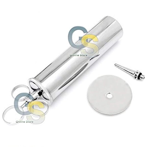 Ear Wax Removal Syringe 4 OZ - Brass with Chrome Finish G.S Instruments