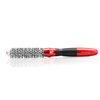 Moehair Single Bristle Mini Hair Brush. Single Bristle Barrel Hair Brush for women & men with Antistatic and Ionic Bristle and Ceramic Coated Silver Barrel for Wet & Dry hair. Made in USA