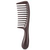 O BRUSHZOO Wood Hair Comb for Women Men, Wide Tooth Comb for Curly Thick Long Wet Dry Hair Massage Detangle, Wooden Hair Care Comb for Massages Scalp & Hair growth