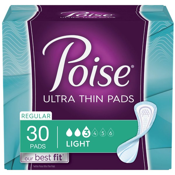 Feminine Pads - Light Absorbency, Regular Length - 30 ct (Pack of 1)
