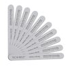 Tachibelle Premium Japan Abrasive 100/180 Medium Disinfectable Washable Zebra File Nail Art Sanding Nail Files 10 Pcs
