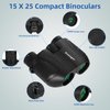 Knaisgni Binoculars for Adults and Kids, 15x25 High Powered Compact Binoculars, Portable Binoculars for Bird Watching, Theater and Concerts, Sightseeing, Opera Concerts