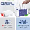 Daxstar Disposable Face Towel 100pcs,Makeup Remover Wipes Face Towels for Washing Face Facial Towelettes Paper Towels for Skin care