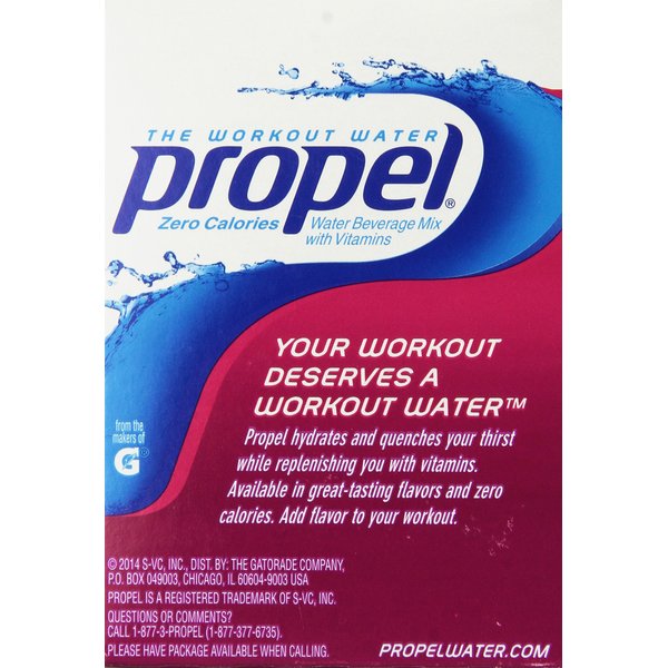 Propel Zero Powdered Beverage Mix, Berry, 10-Count