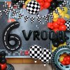 DEAPEICK 134pcs Race Car Balloon Birthday Party Supplies Decorations for Boys - Racing car Theme Party Supplies Happy Birthday Racecar Number Balloons Garland Kit Birthday Party (Arch, 6)