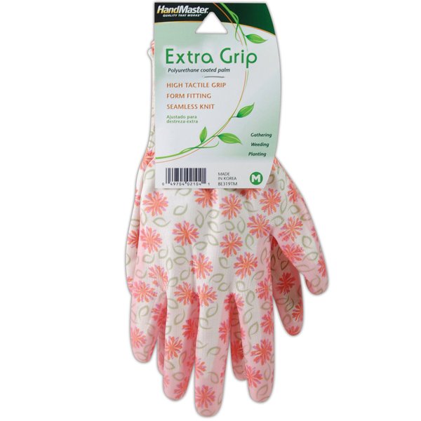 MAGID Bella Floral Nitrile Glove, Pink