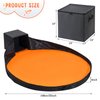 AINIYNM Toy Storage Organizer and Play Mat 13" Basket for Building Bricks Collapsible Storage Box for Kids Nonwoven Fabric Organizer Cube Bin