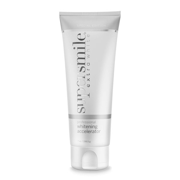 Supersmile Extra White Professional Whitening Accelerator - Enamel-Safe Teeth Whitening Gel - Effectively Lifts Deep-Set Stains without Sensitivity (Tube, 7 Oz), 7 oz.