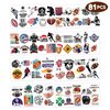 Football Temporary Tattoos Birthday Party Supplies Decorations 81 PCS Tattoos Stickers American Rugby Fans Cheerleaders Cute Party Favors Kids Boys Girls Gifts Ideas Classroom School Prizes Themed