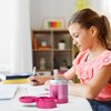 THERMOS FUNTAINER Insulated Food Jar – 10 Ounce, Pink – Kid Friendly Thermos Food Jar with Foldable Spoon
