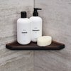 Questech Decor Corner Shower Shelf, Retrofit Shower Corner Shelf for Tiled Shower Walls, Bathroom Storage, 8 Inch Geo Flatback Shower Caddy Oil Rubbed Bronze Finish