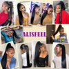 Alisfeel Straight Human Hair Ponytail Extension Remy Brazilian Drawstring Ponytail Human Hair for Black Women 10A Grade Clip In Pony Tail Hairpiece 120g Natural Color (20 Inch)
