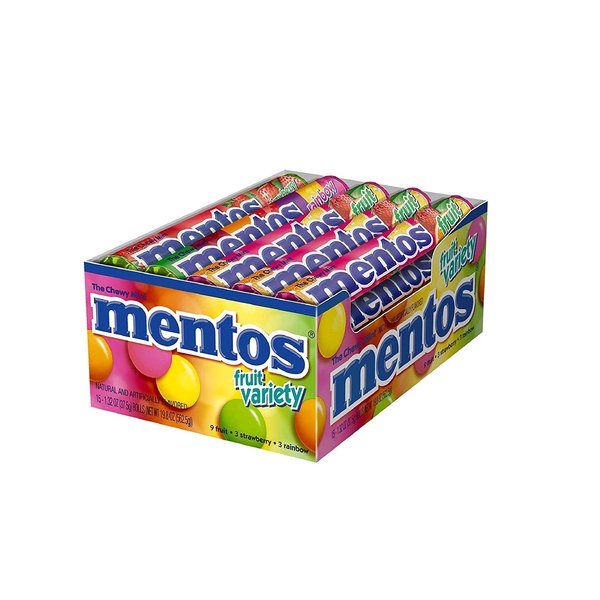 Mentos Fruit Variety - 15/1.32oz rolls (2 Pack)