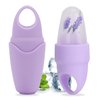 Small Ice Roller for Face and Eye, Ice Face Roller Facial Beauty Ice Roller Skin Care Tools, Ice Facial Roller Gua Sha Face Massage, Silicone Ice Mould for Face Beauty Remove Fine Lines (Purple)