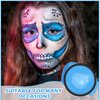 Blue Face Body Paint Pro Water Based Face Paint Washable for Adults and Kids,Halloween SFX Cosplay Clown Zombie Vampire Skeleton Stage Makeup-Blue