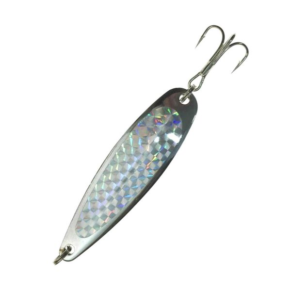 Crocodile Spoons Silver Color with Treble Hook 3oz 6 Pieces