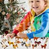 Christmas Advent Calendar Cat Dog Figurines - 2024 Christmas Holiday Gift Animals for Kids and Adults, 24 Boxes Countdown Calendar to Christmas Centerpiece Home Decorations