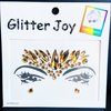 Rhinestone Face Gems Jewels, Festival Face Jewels Tattoo Stickers, Rave Crystals Face Gems Stick on, Body Gem Stones Bindi Temporary Face Tattoos for Festival Rave,4-Pack,Light-Coffee