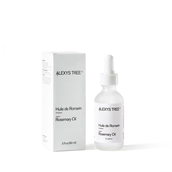 Alexys Tree Rosemary Oil - Organic Essential Oil for Healthier, Thicker Hair - Suitable for Men & Women - 60 ML, White