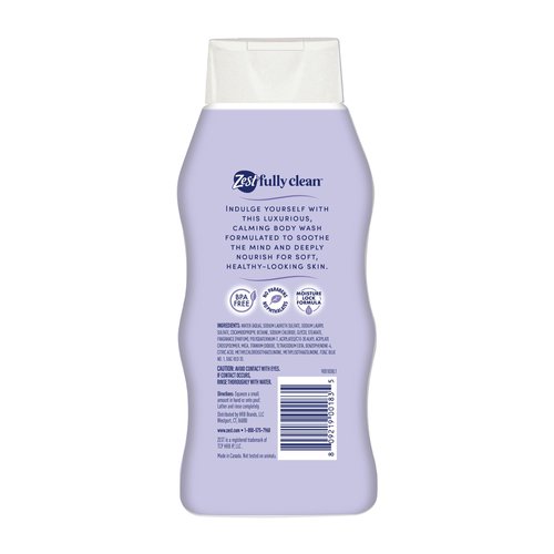 Zest Body Wash - Lavender Body Wash - Relaxing Scent - Hydrating Body Soap - Suitable for All Skin Types - Fresh and Clean Lavender - 20 oz