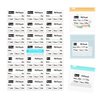 294pcs Waterproof Travel Pill Organizer Labels - 50x30mm (1.97x1.18inch) - Eco-Friendly, Clear Writing, Strong Adhesive, Resists Smudging - Ideal for Medicine Bag & Pill Pouches