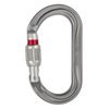 Petzl OK Carabiner - Oval Carabiner for Use with Pulleys and Ascenders for Climbing and Glacier Travel - Screw-Lock