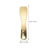 3pcs Makeup Spatula Small Alloy Face Cream Spoon Reusable Mask Scoop Beauty Tools for Facial Cosmetic, Face Mask (Golden)