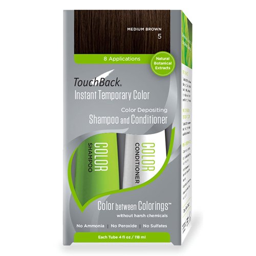 TouchBack Color Shampoo and Conditioner Set (Medium Brown)