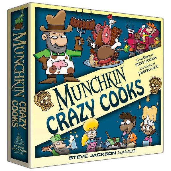 Steve Jackson Games Munchkin Crazy Cooks Board Game | Family Card and Board Game | Adult, Kids, & Family Game | Fantasy Adventure | Fantasy RPG | Ages 10+ | 3-6 Players | Avg Play Time 120 Min