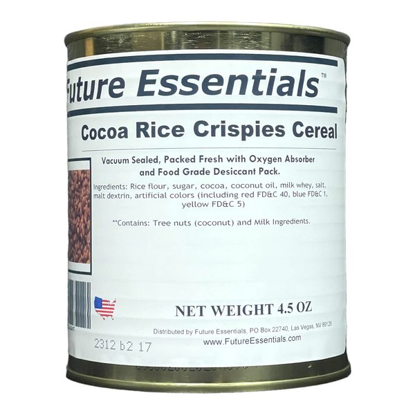 Future Essentials Canned Cocoa Rice Crispies Cereal