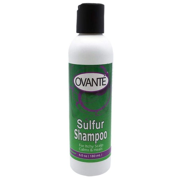 OVANTE White Sulfur Shampoo, Scalp Acne Treatment, Scalp Folliculitis Treatment, Anti-Dandruff Shampoo for Men & Women with Scalp Acne, Folliculitis, Dandruff - 6.0 oz