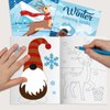 Dianelhall 24 Pcs Winter Christmas Coloring Books Bulk Winter Animals Party Favors mini Gift Set Winter Snowman Penguin Activity Book Pages Pack for Winter Goodie Bag Stuffers Crafts Birthday Supplies