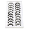 SYlashes False Eyelashes 14mm Faux Mink Lashes Natural Look Manga Lashes Soft Wispy Luxury Volume Fake Lashes 10 Pairs Pack