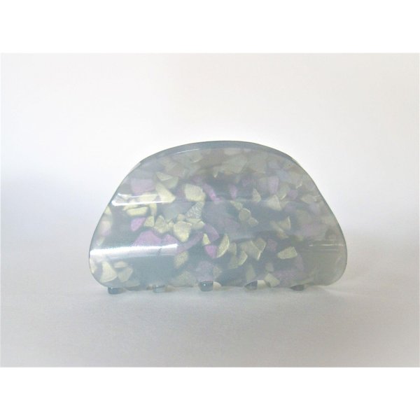 Generic Mixed color blue/gray marbled hair claw clip
