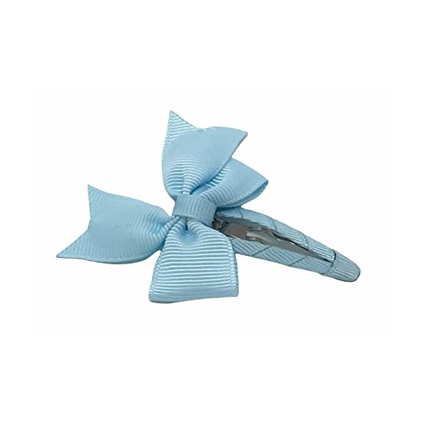 Snap Clip, Hair Bow, Light Blue Hair Bow