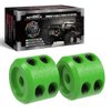 AUTMATCH Winch Cable Hook Stopper (2 Pack), Silicone Rubber Winch Stopper for Wire & Synthetic Rope, Winch Line ATV UTV, Shock Absorbent, Prevent Pulling Bounce and Abrasion, Green
