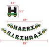 Tractor Happy Birthday Bunting Banner, Tractor Themed Birthday Party Supplies for Baby Shower Party, Birthday Party Decoration,Green
