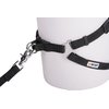 GoGo Pet Products Comfy Nylon 5/8-Inch Adjustable Easy Pet Harness, Small, Black