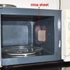 4 Pieces Waveguide Cover Mica Plates Sheets Microwave Oven Repairing Part 13 x 13 cm with Scissor for Use Universal Microwave Oven