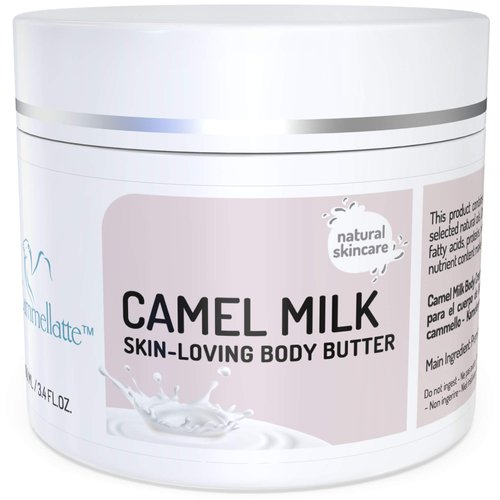 Cammellatte Whipped Body Butter for Women,Effective Moisturizer for Dry Skin, Itchy Skin Relief, Skin Repair, Skin Tightening Cream,For Silky Soft, Smooth Skin 3.4 oz.