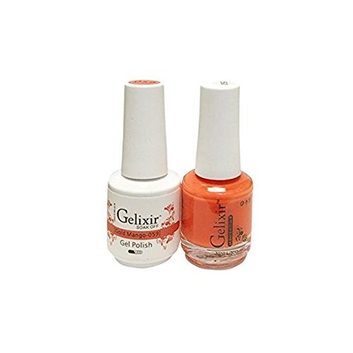 Gelixir matching color gel & nail lacquer Gold Mango - 059