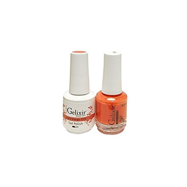 Gelixir matching color gel & nail lacquer Gold Mango - 059