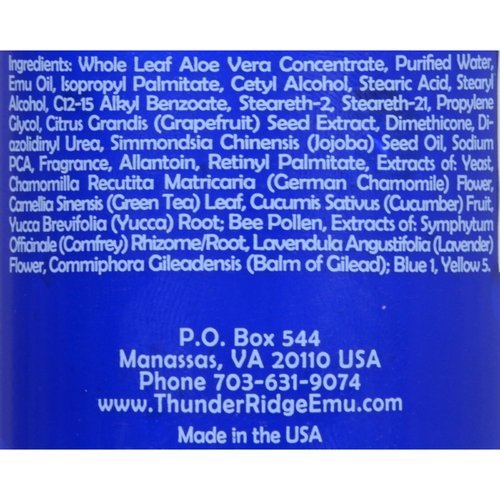 Thunder Ridge Emu Products Products Products Moisturizing Body Lotion, Leaves Skin Smooth, 8 Oz