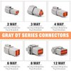 IWISS Deutsch DT Series Connector Assortment, Size 16 Stamped Contacts, Waterproof Automotive Electrical Connectors, 188 Pieces