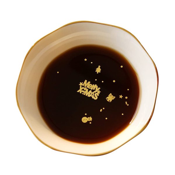 Edible Gold Leaf Sprinkles – Gourmet Safe to Eat 24k Gold Foil Flakes for Drinks, Cocktails, Coffee, Tea, Champagne – 3pc Metallic Gold Sparkle Art Beverage Topping Stirrers, Christmas Holiday Shapes