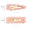 Pink Crystal Facet Pearl Hair Clip for Women Girls Gifts Set Rhinestone Big Faux Hairpins Barrette Slides Her Fashion Wedding Accessories Ladies Christmas Birthday Mother's Day Party Favors