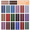WOKOTO 20 Sheets Dark Solid Color Series Nail Polish Strips Stickers with Nail File Self-Adhesive Punk Rock Gel Nail Strips Full Nail Wraps for Women Nails Art