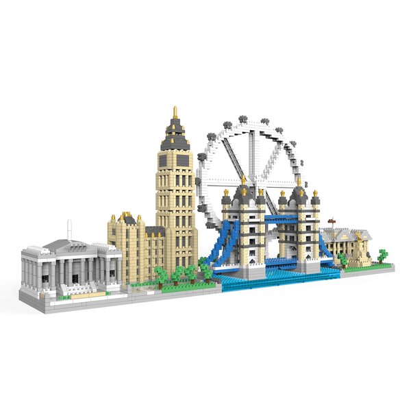 dOvOb Architecture London Skyline Collection Micro Mini Blocks Set Model Kit and Gift for Kids and Adults (3076 Pieces)